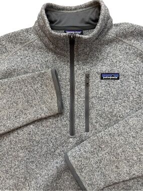 Patagonia Men’s Sweater Pullover 1/4 Zip Industrial Size XL Gray Outerwear